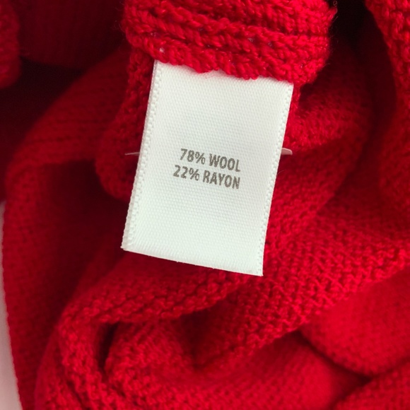 St.John Evening Sleeveless Knit Red Holiday Dress Rhinestone Neckline 6 - Picture 11 of 12